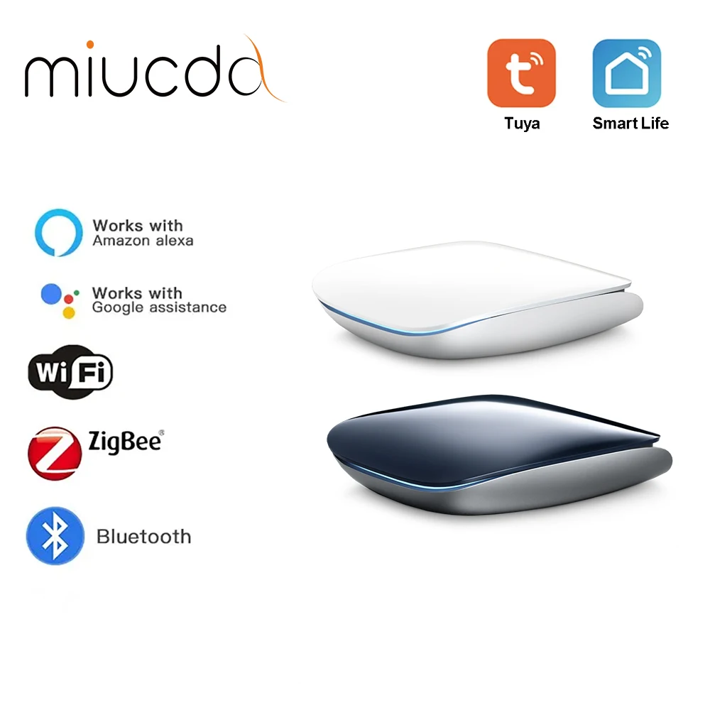 MIUCDA Tuya ZigBee Bluetooth Gateway Hub Wireless Smart Home Appliances Remote Controller Bridge Support Alexa Google Home