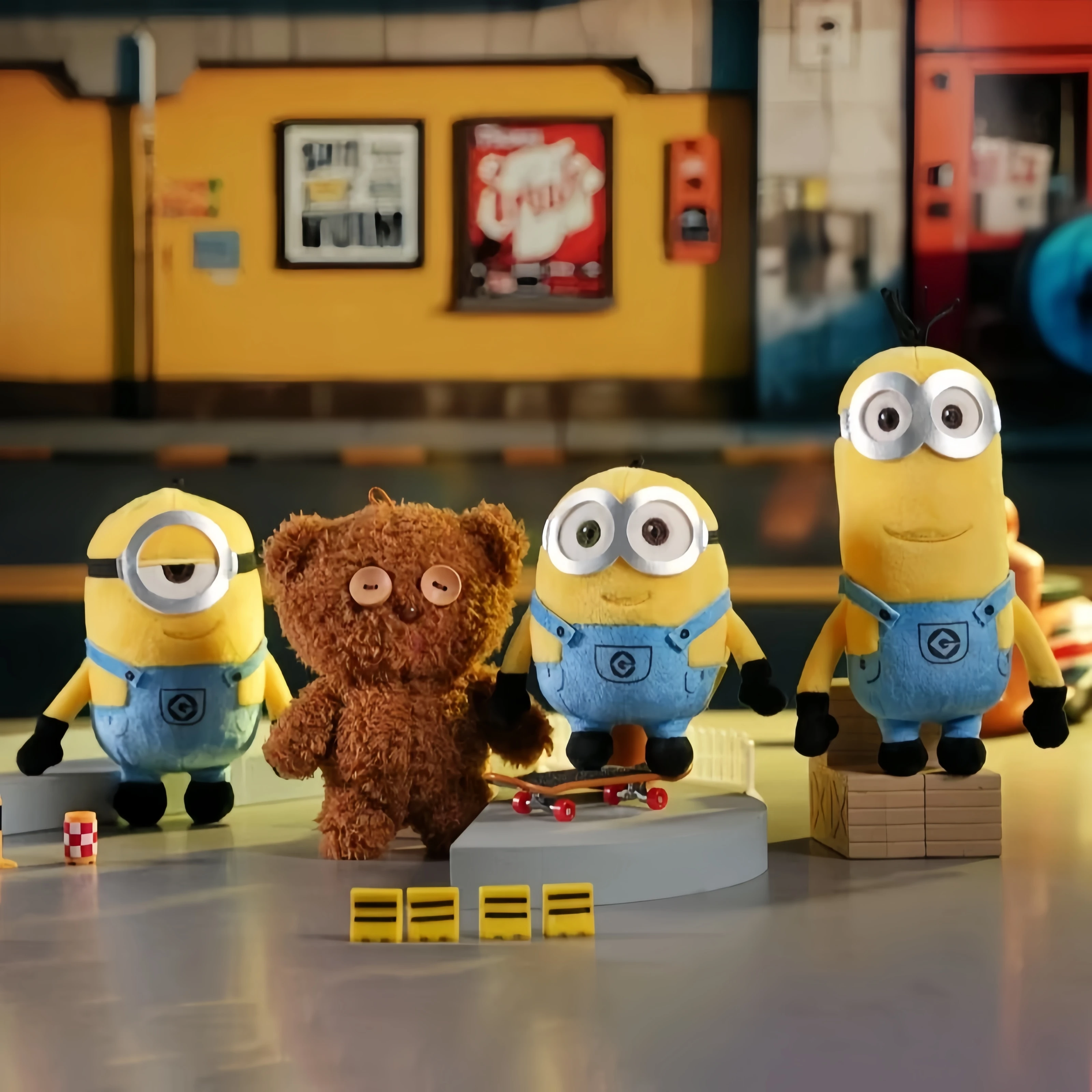 Kawaii تيم التوابع محشوة أفخم قلادة لعبة الكرتون أنيمي لطيف وسادة الاطفال هدية عيد ميلاد متعة دمية رفيق المفاتيح