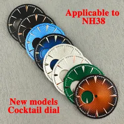 New NH38 dial 35mm custom your logo NH35 dial cocktail without luminous surface modification NH35a mechanical watch accessories