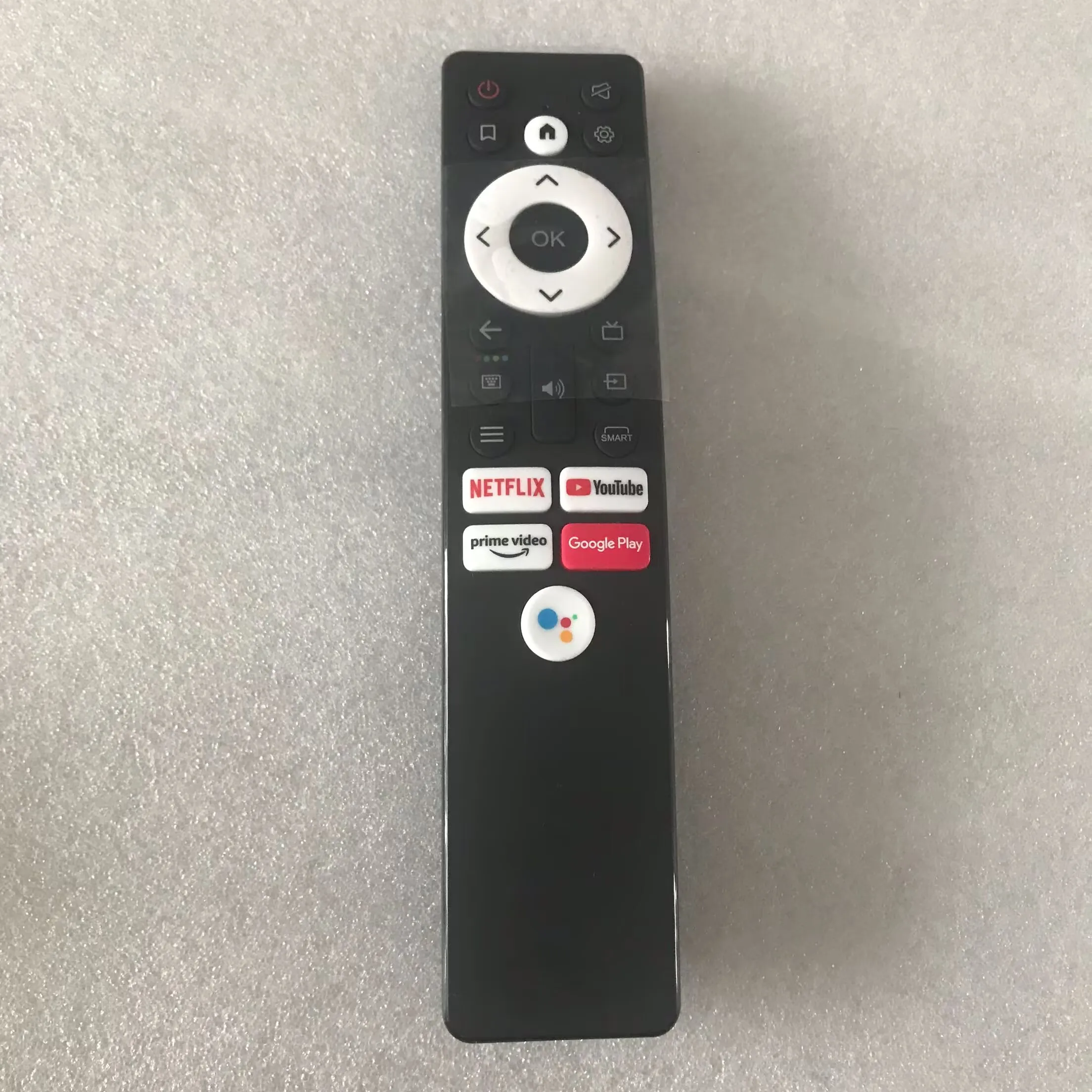 New Voice TV Remote Controller For Android Smart TV, Netflix YouTube Prime Video Google Play Shortcut Buttons Ready To Use