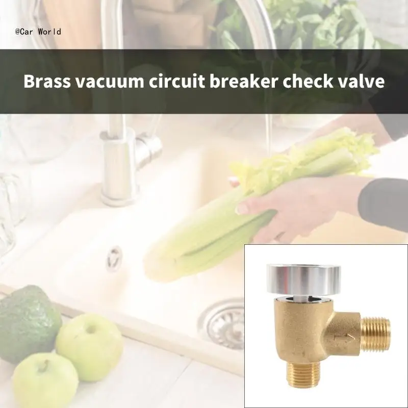 Efficient Brass Motorhomes Check Valves Fit for Black Tanks Flush System Ensures Clean Freshwater Supply and No Backflow 6XDB