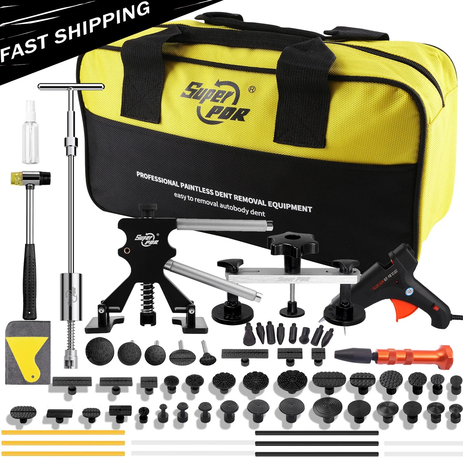 

Super PDR Инструмент для ремонта вмятин на кузове автомобиля Профессиональный набор инструментов для удаления вмятин без покраски DIY Инструмент для ремонта вмятин с молотком