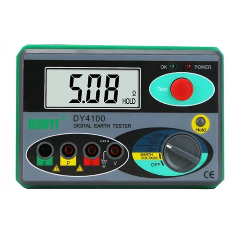 DOUYI  DY4100 grounding resistance tester digital  lightning protection grounding resistance meter