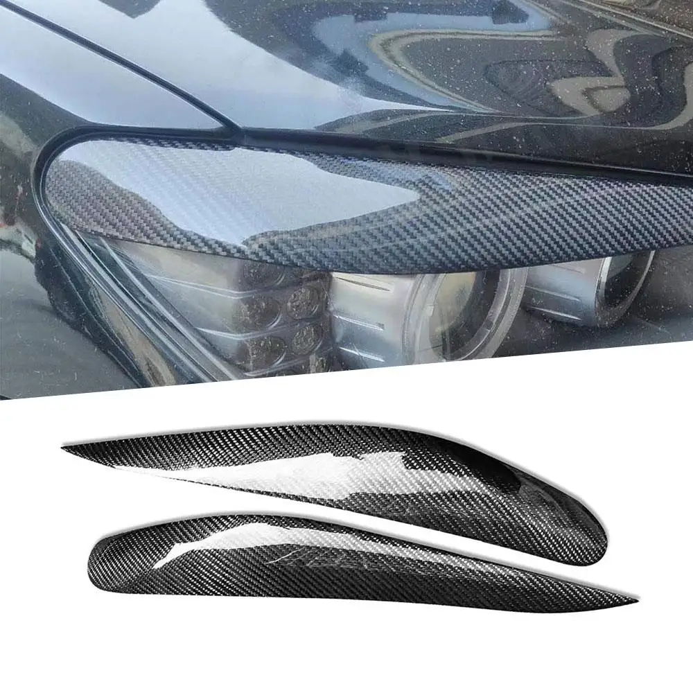 

for BMW 7 Series G01 2009-2015 Carbon Fiber Headlights Stickers Eyebrow Eyelids Trim Headlamp Eye Lid Cover Car Decor Accessorie