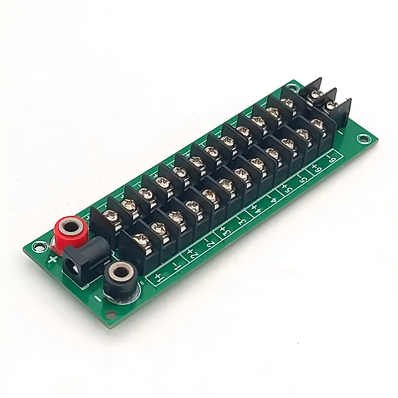 2x12 Position Barrier Terminal Block Distribution Module for AC DC.