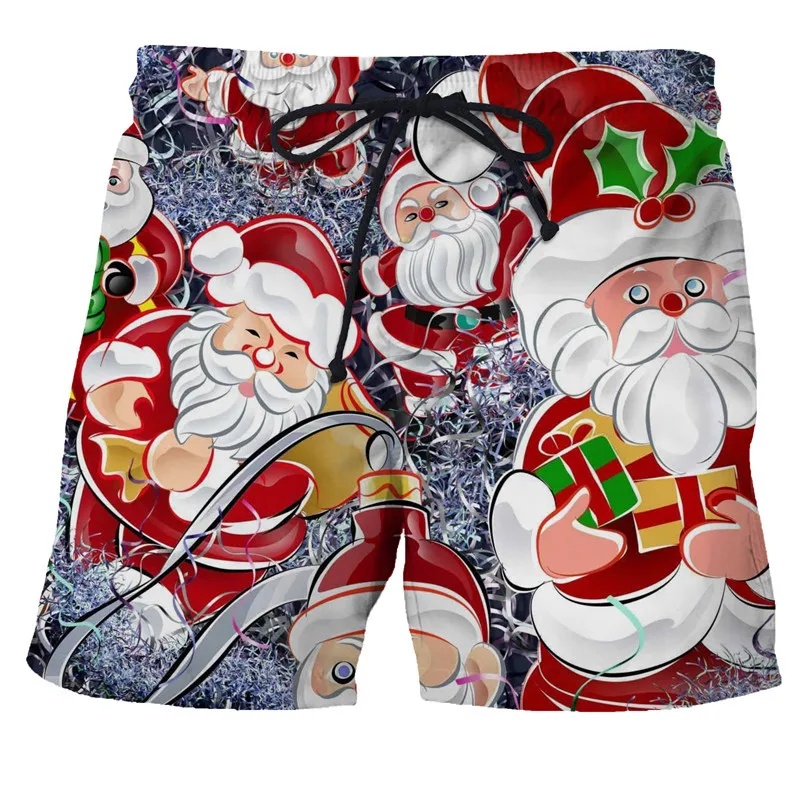 

New 3D Print Christmas Clothing Fashion Men Women Shorts Plus Size S-7XL Streetwear Pants Cargo Shorts Men Basketball Summer