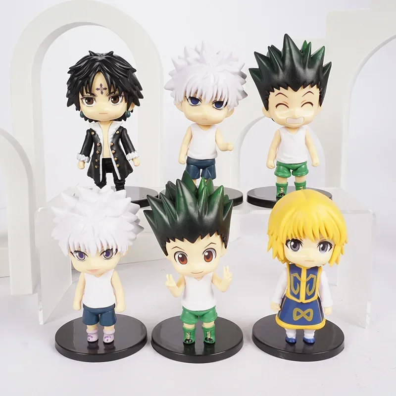 Anime Hunter Figure Gon Freecss Killua Zoldyck Figure Hunter Kurapika Figurine Model Doll Toys