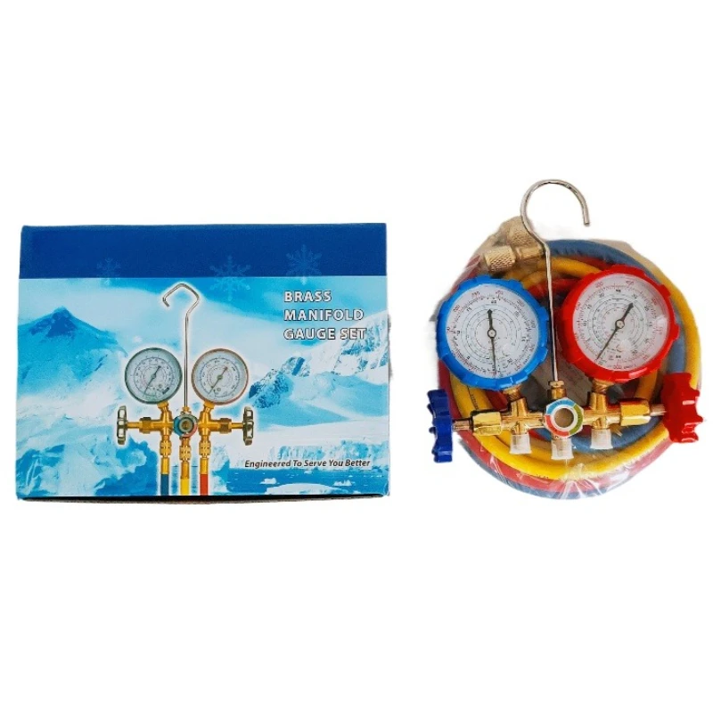 

Манометр CT-536 для R410A R22 R134a R404A, комплект манометров в коллекторе, HVAC, A/C, холодильная зарядка, обслуживание со шлангами