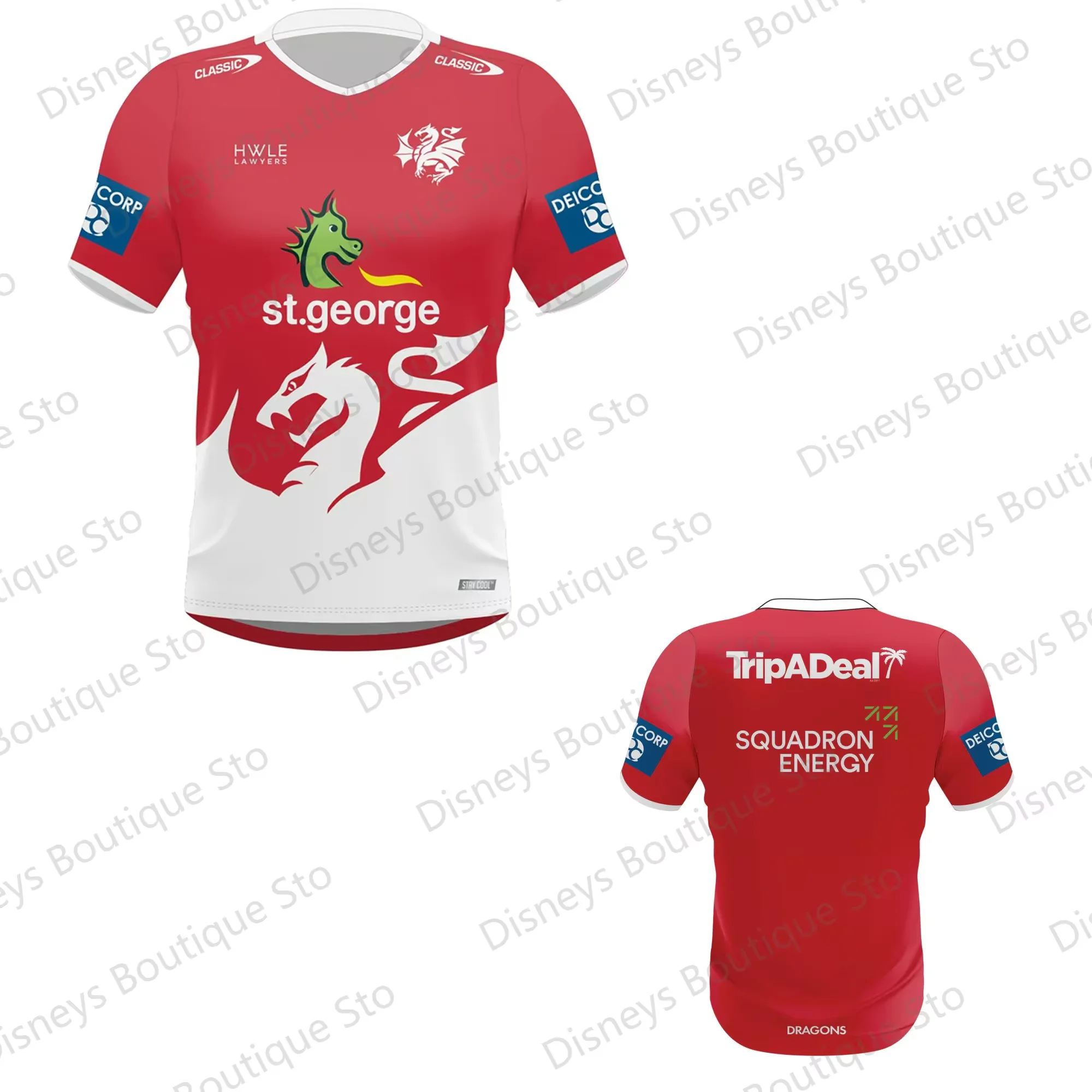 2024 New Arrival Summer Australian NRL St. George-Illawarra Dragons Jersey Training Jersey Kid Uniform For Adult&Kid Kit