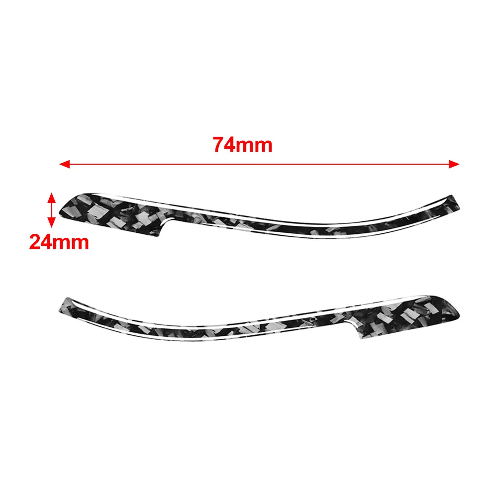 1 Pair Car Rearview Mirror Anti-collision Strip Cover Trim Forged Pattern Sticker For Audi A4 B9 2017-2023 For S4 RS4 2017-2019