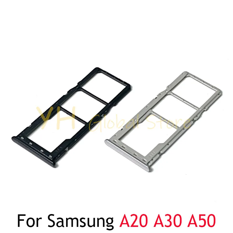 Для Samsung Galaxy A20 A205F A30 A305F A50 A505F Sim-карта Micro SD кардридер адаптеры запасные части