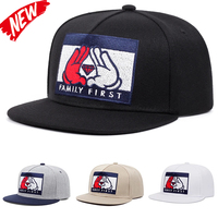 Men's Fashion Embroidery Color Blocking Hat Baseball Hat Straight Buckle Snapback Cap Youth Hip Hop  Adjustable Cowboy Hat