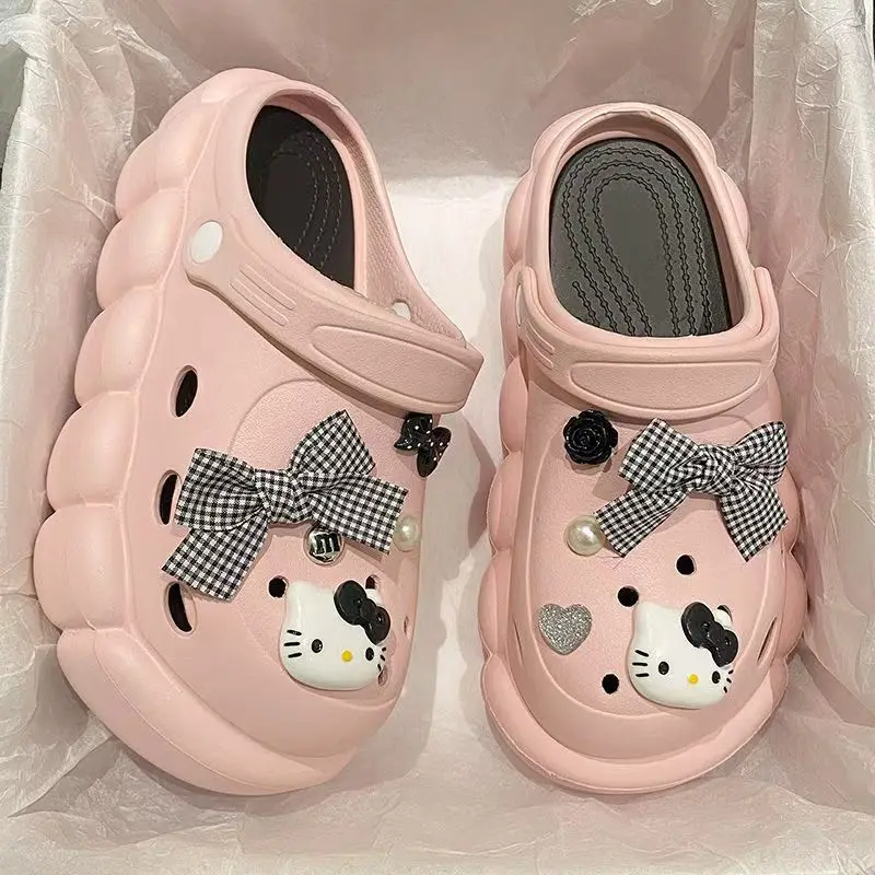 زينة على شكل فيونكة قطة لطيفة، إبزيم حذاء قابل للفصل، إكسسوارات أحذية عصرية مصنوعة يدويًا #4