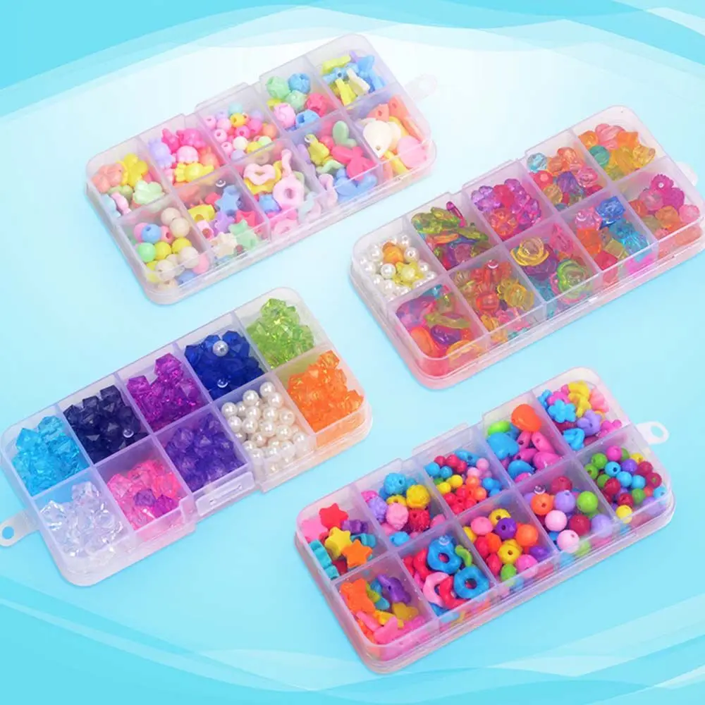 

Baby Creative Toys Girl's Gift Making Puzzle Kit Jewelry Making Set Kids Beaded Toy Children Crafts Toy Educational Toys