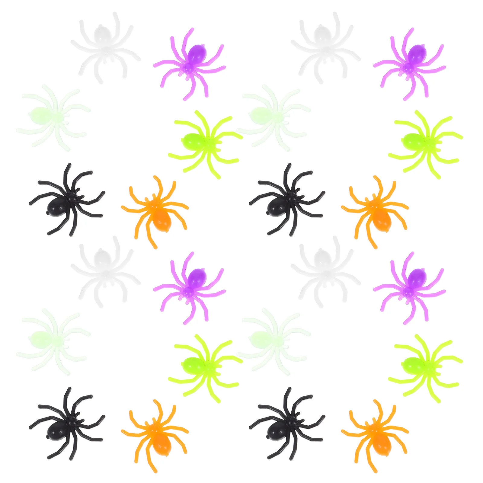 300pcs Simulation Spider Toys Realistic Plastic Halloween Decorations Party Pranks Scary Spiders Home Mini Frightening Toys