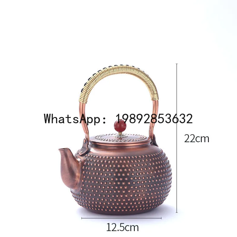 

PYJ new high-end small-grain ghost graupel copper pot modern simple handmade uncoated boiling water teapot