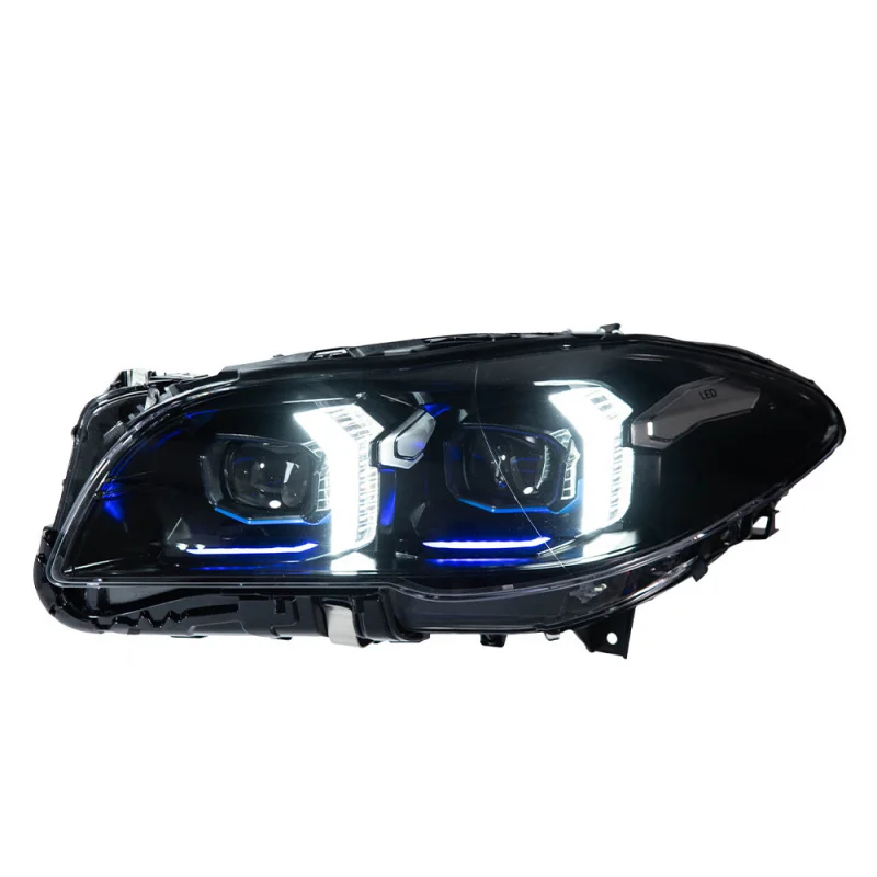 Suitable for 11-17 BMW 5 Series F10 F18 Headlight Assembly Modified Fangs Laser Lens LED Daytime Running Lights