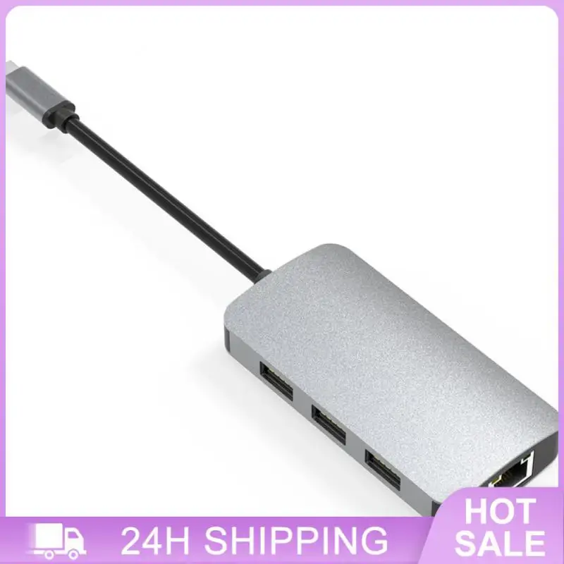 Aluminium Alloy Adapter Aluminium Alloy For Pc For Switch Oled 6 In 1 Adapter For Valve Steam Deck Usb C Adapter Hub