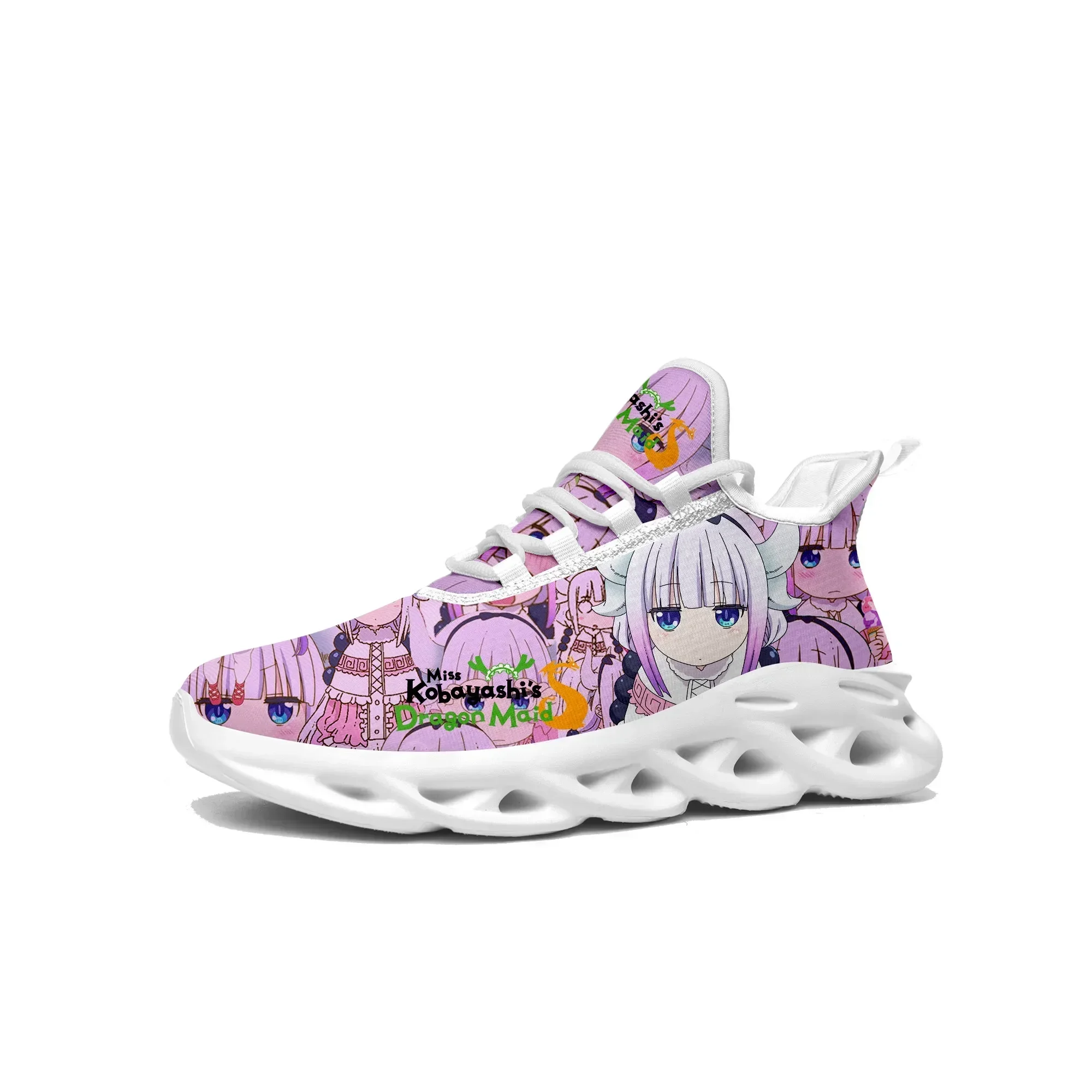 

Miss Kobayashi Dragon Maid Flats Sneakers Men Women Teenager Sports Running Shoes Tohru Kanna Kamui Custom Lace Up Mesh Footwear