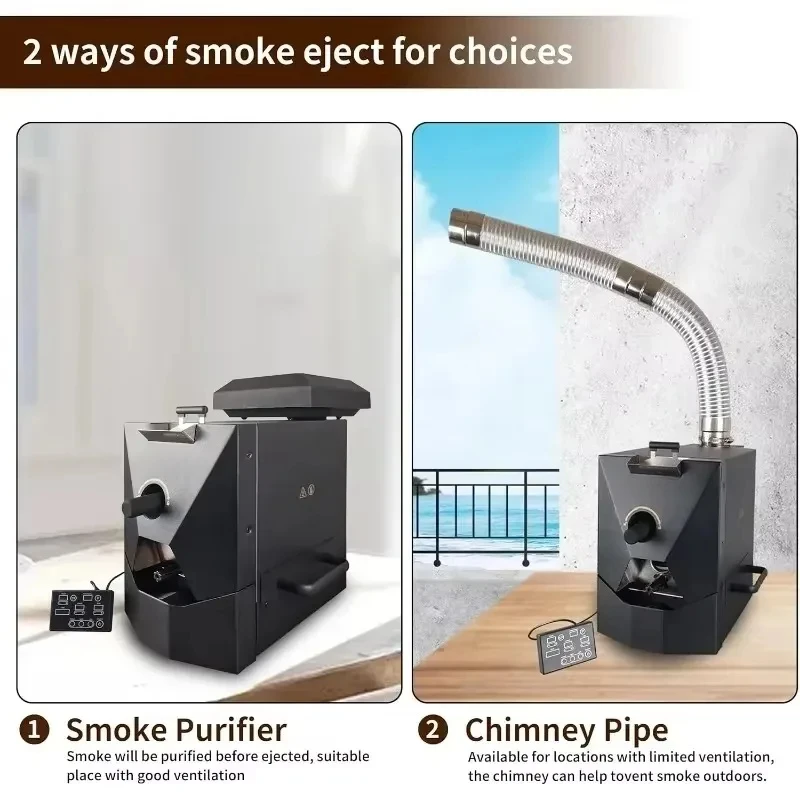 500g Automatic Coffee Roaster Machine for Home Use with Smoke Filter and Chaff Collector, Home Appliances