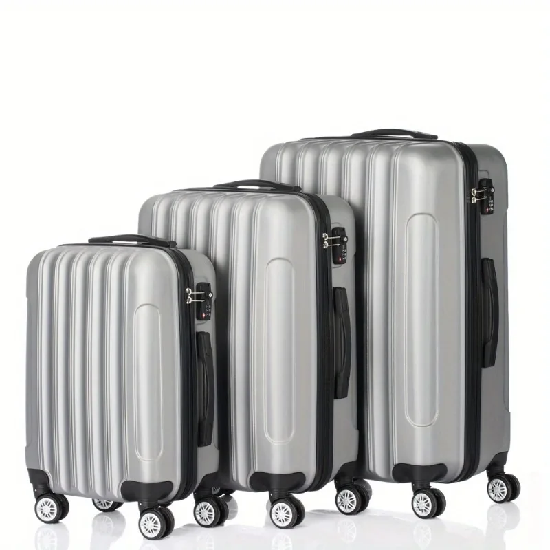 NewUniversal Wheel Travel Suitcase Lightweight ABS Password Trolley Case Wear-resistant Boarding Luggage Fashion Rolling Luggage