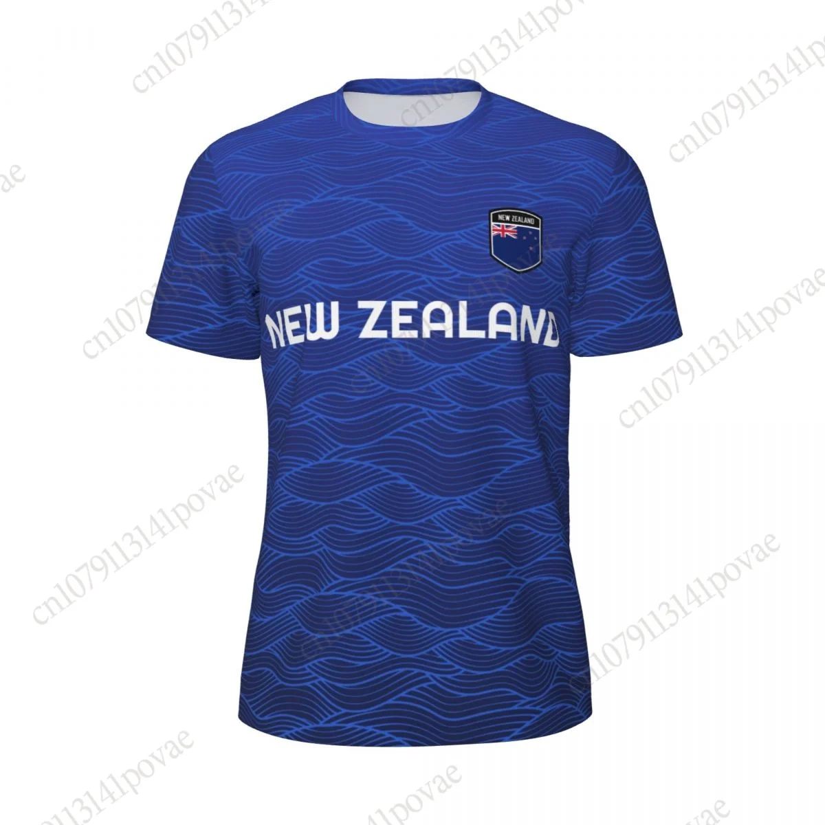 NEW ZEALAND Flag T-shirts Men Women Mesh Clothing Sports Breathable For Running Bike Tennis Fitness view 2