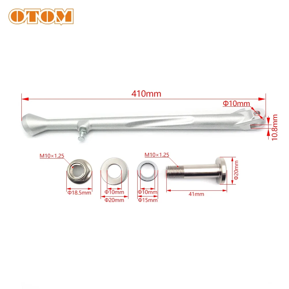 OTOM Motorcycle Parking Side Stand With Spring Kit Kickstand For YAMAHA YZ125X YZ250X YZ250FX YZ450FX WR250F WR450F WR250FK 2023