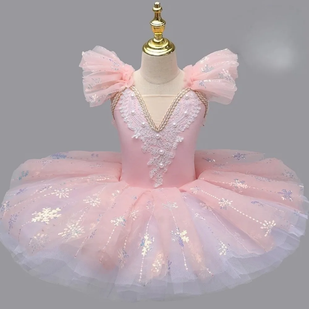 Costumi di scena Abito da balletto Abbigliamento per bambini Prestazioni da principessa Abbigliamento per bambini Tutu di balletto Body per ragazze Abito da ballo