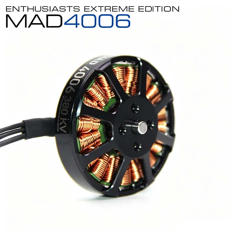 MAD Long-Endurance, Lightweight Brushless Motor for Multirotor and Multi-Axis UAVs—Industrial Motor 4006