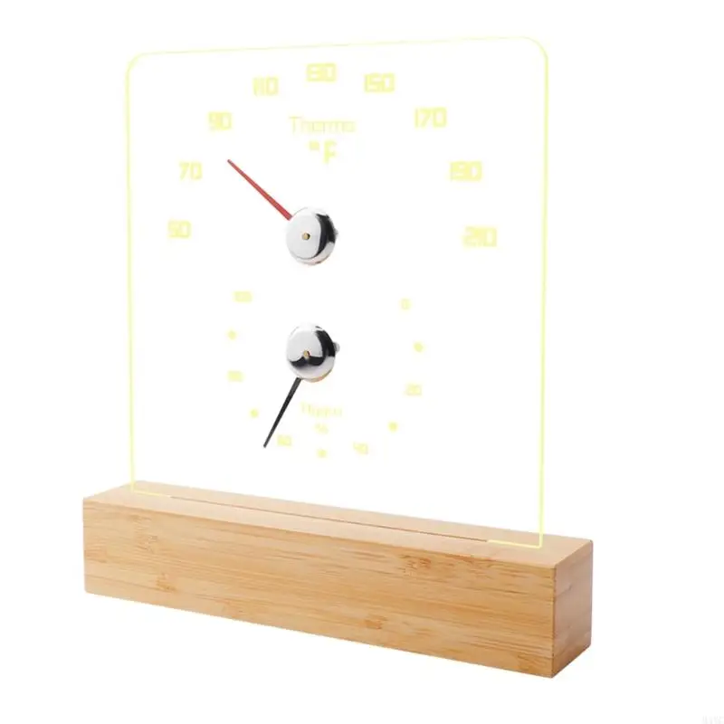 

M4YC Accurate Display Thermometers Hygrometer Steam Room Sauna Room Wall Mount Meter