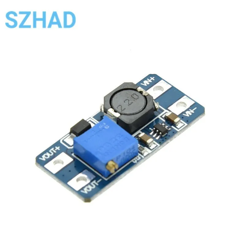 MT3608 DC-DC Adjustable Boost Module 2A Boost Plate Step Up Module with/without MICRO USB 2V-24V to 5V 9V 12V 28V  for Arduino