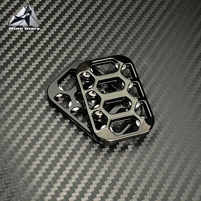 Aushöhlen Magnetische Slider EDC Unendliche Position Push Karte Mechanische Metall Fingertip Push Slider Erwachsene Cool Fidget Spinner Spielzeug