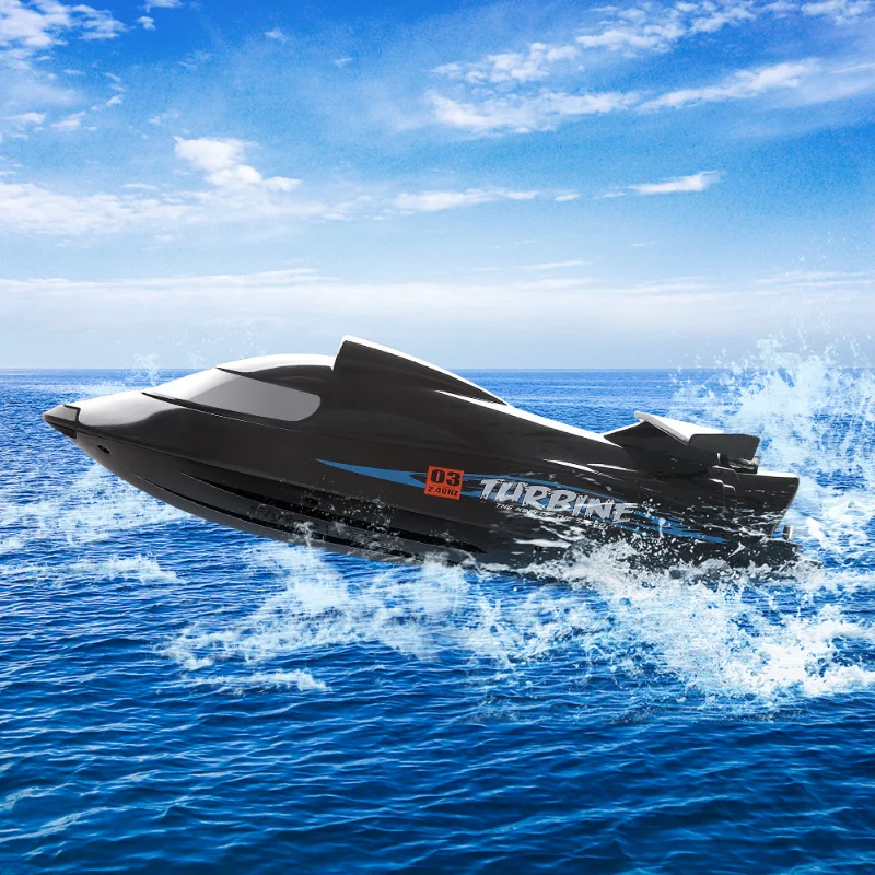 Remote Control Jet Boat Model High-speed Speedboat Toy Gift Finished Product RC Racing Boat Electric Yacht Turbojet Boat