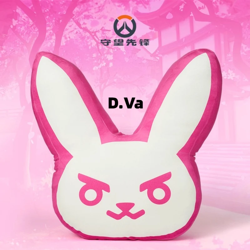 

[Официальная] игра Overwatch, натуральная плюшевая подушка D. Va, милая розовая подушка с кроликом, очень большие украшения для дивана, подарки Doujin для косплея