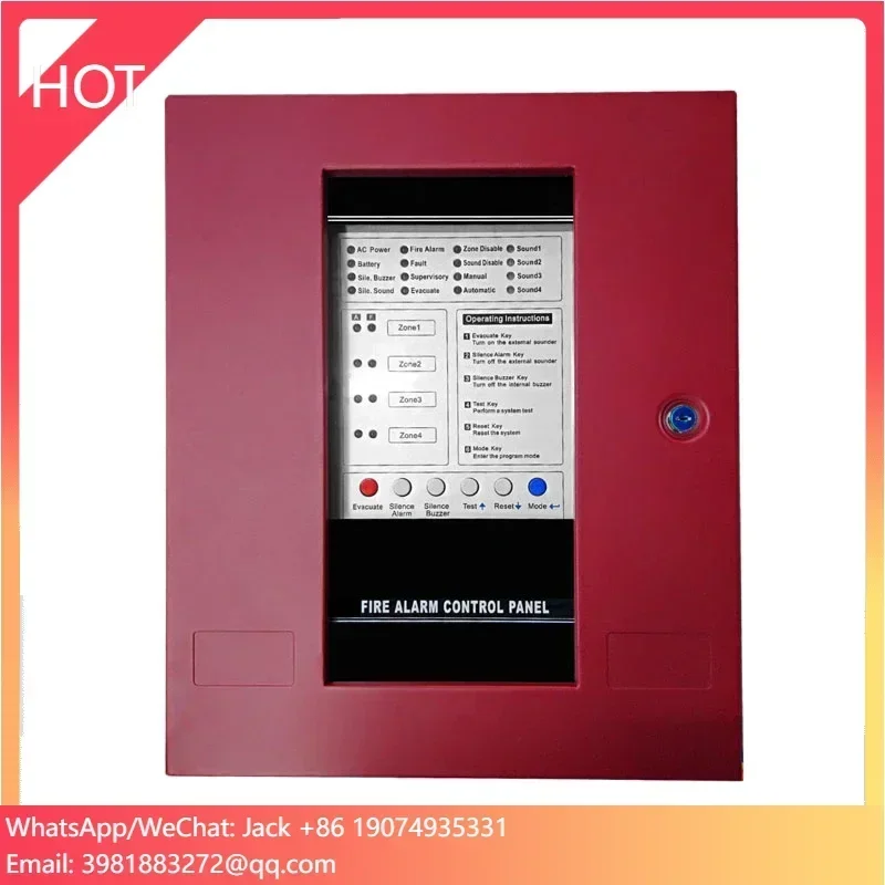 Conventional Fire Alarm Control Panel 4 zones