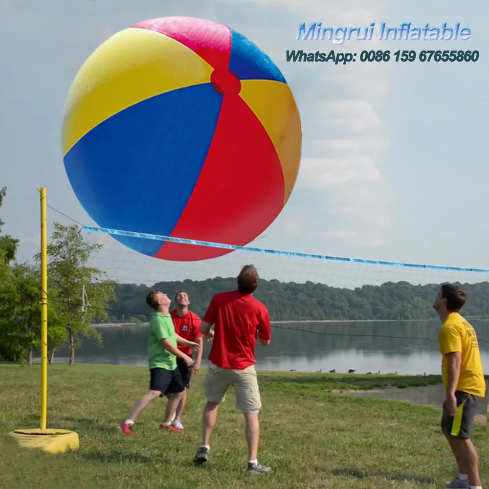 Pelota de playa inflable gigante popular, piscina de mar de 3 colores, globos de juego de agua para juegos de Playbeach