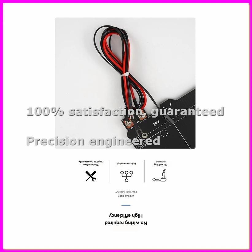 

For Prusa I3 MK3S MK52 3d Printer Heated Bed 24V Magnetic Heated Bed Hot Bed for Prusa I3 MK3S Build Plate-ABVP