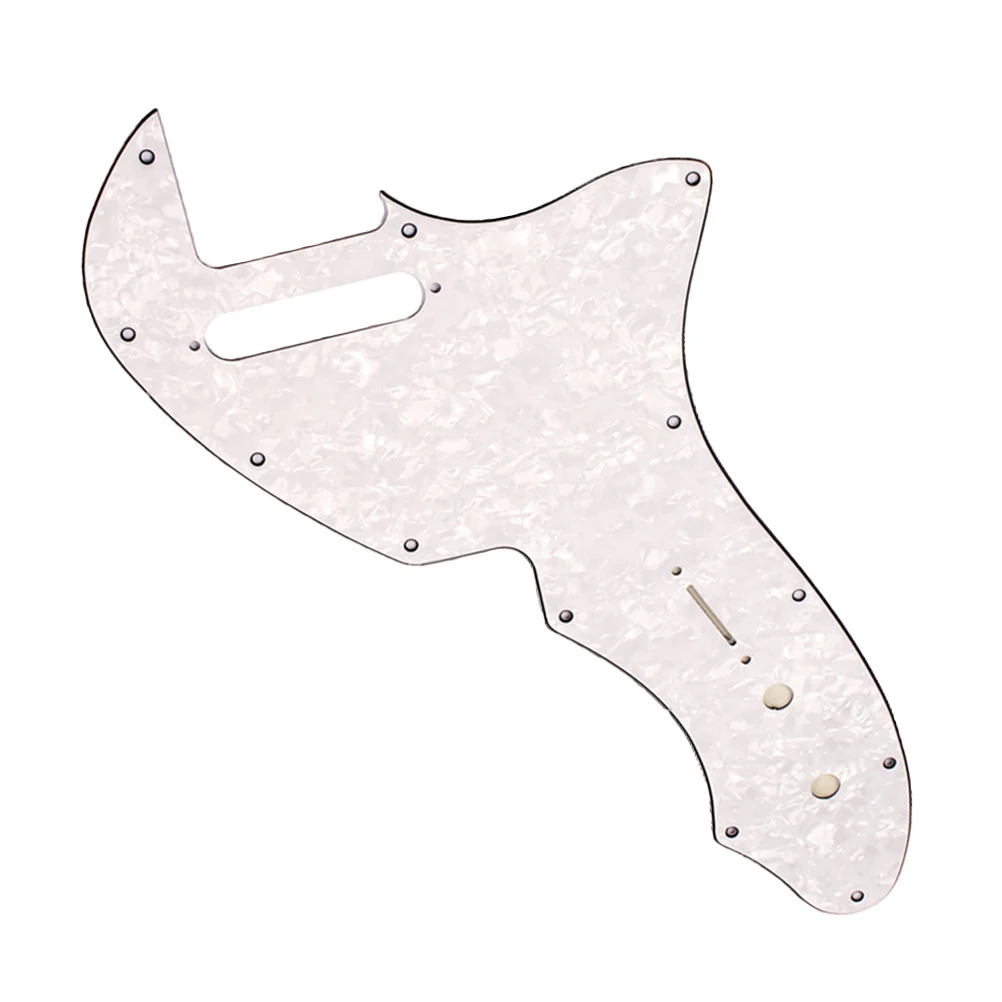 

Broadsword Shape 4 Ply White Guitar Pickguard Re-Issue Style Durable Scratch Protection for Tl Guitar Bass Vintage Look
