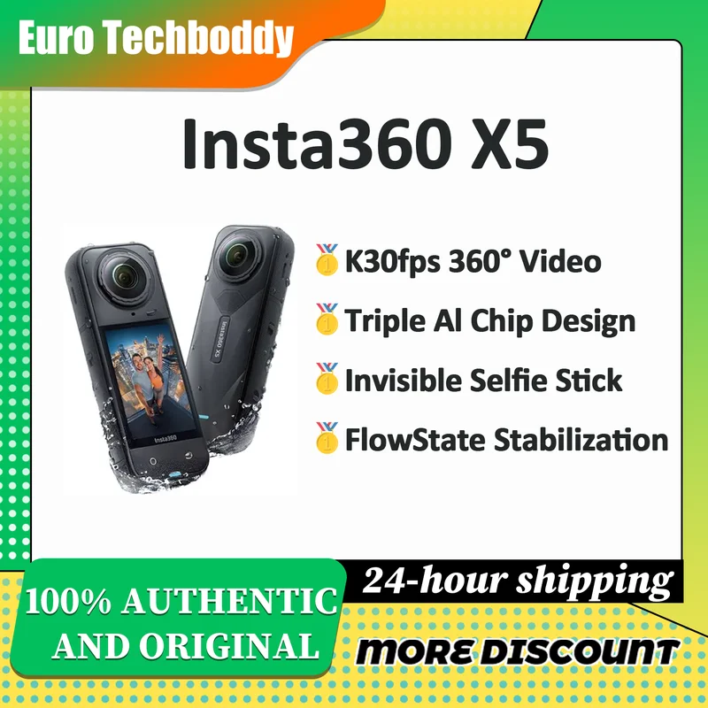 Insta360 X5 8K 360° — per chi vuole rivivere la scena, non solo filmarla
