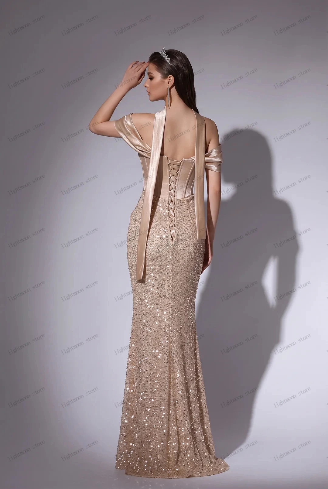 Sparkling Women's Formal Evening Gowns Vintage Prom Dress Beading Appliques Pretty فساتين سهرة Vestidos De Gala Customized 2026