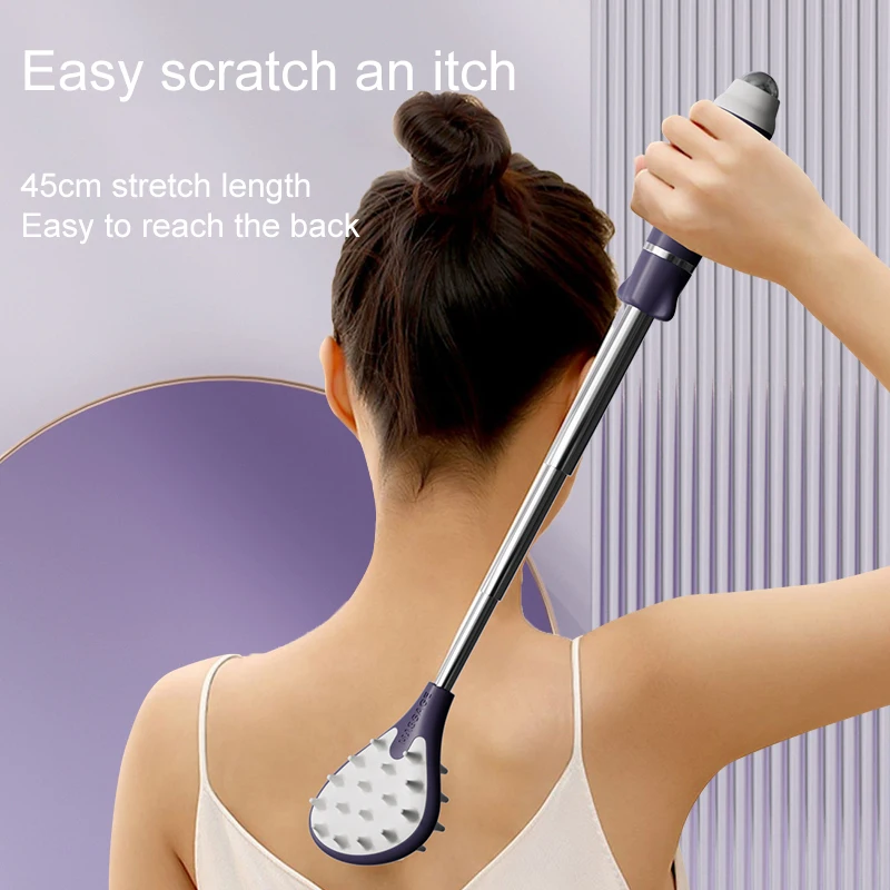 Tickle Scratch Itchy Scratch Portable Scratcher Telescopic Scalable Scratch Back Scratch Tool Portable Point Massage Stick