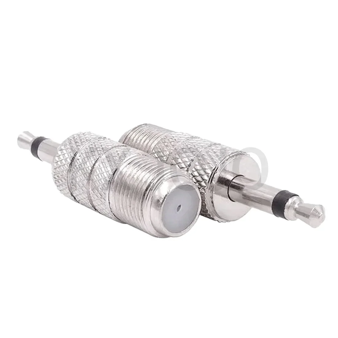F żeński/żeński żeński do 3.5mm 1/8 cala wtyk męski Mono prosty koncentryczny konwerter Adapter Audio Adapter koncentryczny RF 1 szt.