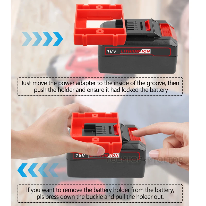 1/3/5/6PCS battery holder suitable for Einhell Power X-Change power tool bracket fixing accessories wall-mounted battery holder