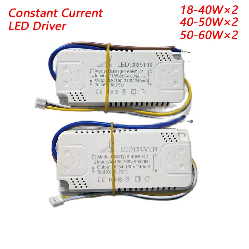 LED sürücü 3 renk adaptörü LED aydınlatma AC220V olmayan izolasyon trafo için LED tavan ışık 18-40W/40-50W/50-60W