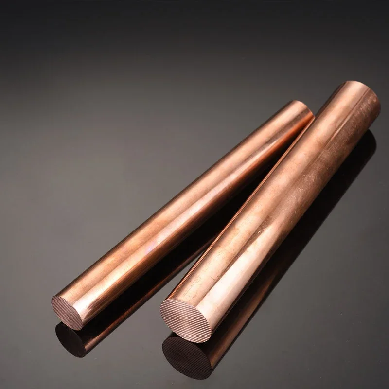 Copper Rod 8 10 12 13 14 15~28mm Diameter T2 Metal Copper Round Bar Metal Processing Length 100/150/200/250/300/400/500mm