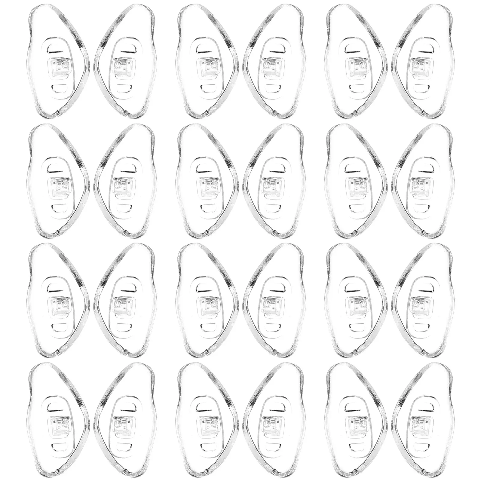 

20 пар силиконовых накладок для носа на очки: удобные, эргономичные, нескользящие, гипоаллергенные сменные накладки для очков и солнцезащитных очков