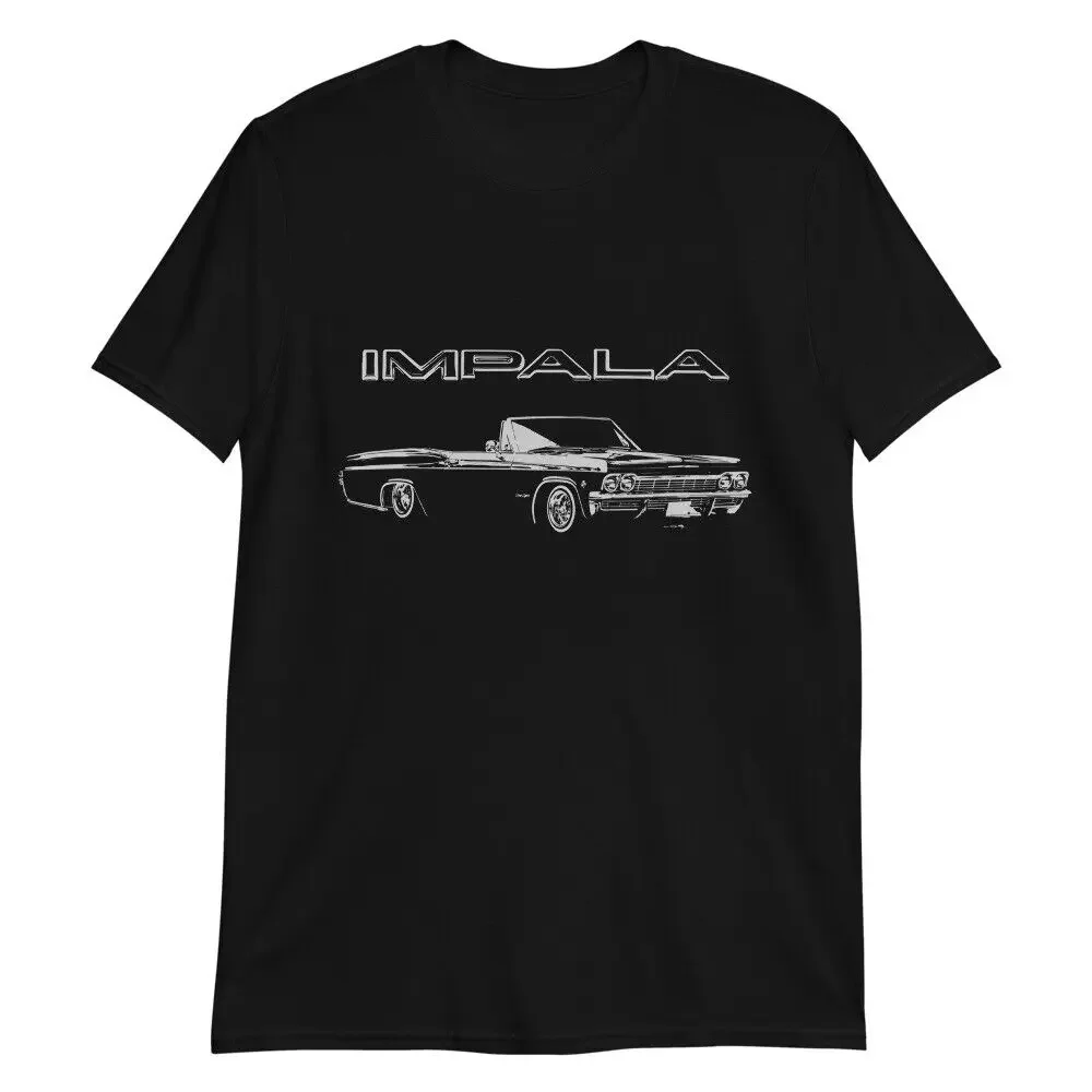 1965 Impala SS Lowrider Classic Car T-Shirt Short Sleeve Casual 100% Cotton O-Neck Summer Mens T-shirt Size S-3XL