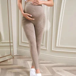 Maternity Leggings Over The Belly Pregnancy Yoga Pants Tights Active Wear Athletic Soft Workout Leggings