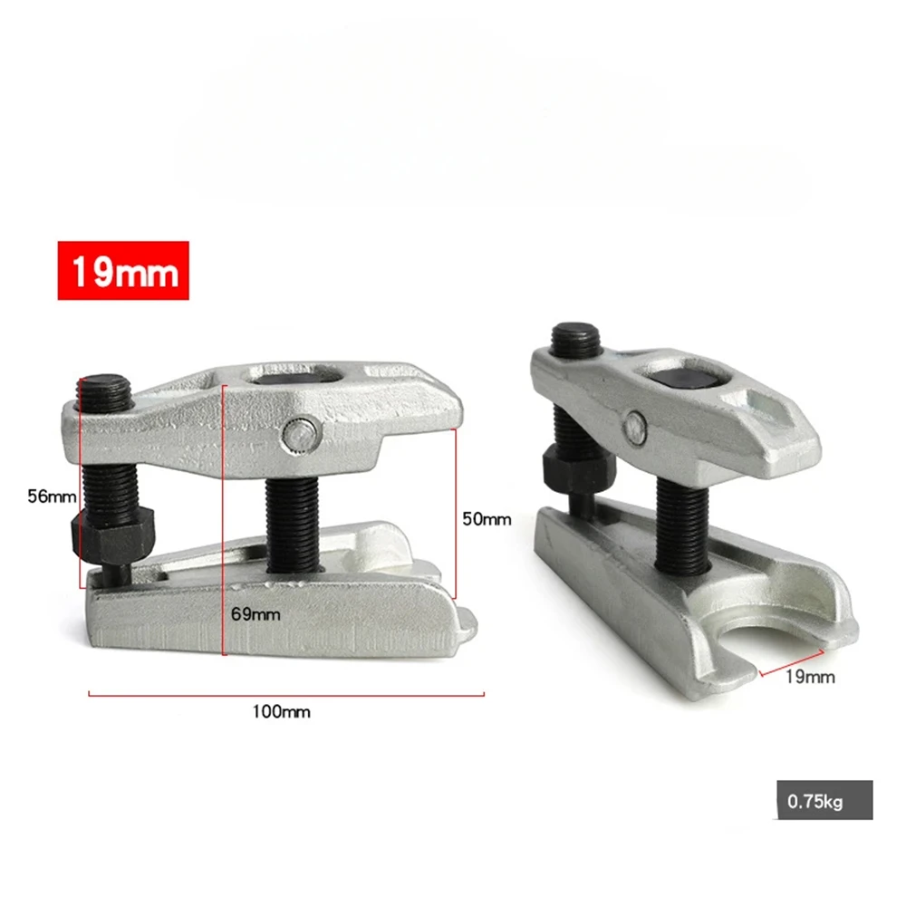 Extractor de juntas de bola ajustable para coche, herramienta de extracción de 19mm, separador de juntas de bola, herramientas de sistema de dirección automotriz, trabajo de garaje