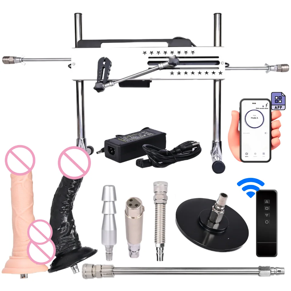 

ROUGH BEAST 70/120W Quiet Sex Machine with Attachment - App Control Adjustable Vac U Lock Love Machine for Couples 3-15cm Stroke